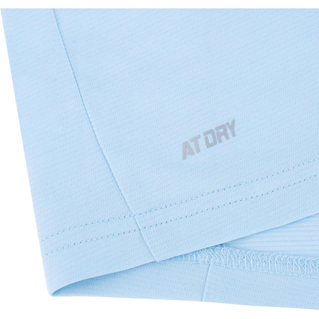 Li-Ning Solid Color Round Neck Pullover Sports Short Sleeve T-Shirt Men Tops Sky-Blue ATSU551-3