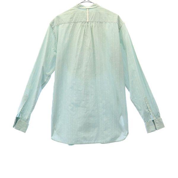 RALPH LAUREN Overall handle Long sleeve Band collar shirt 2 green Women Used