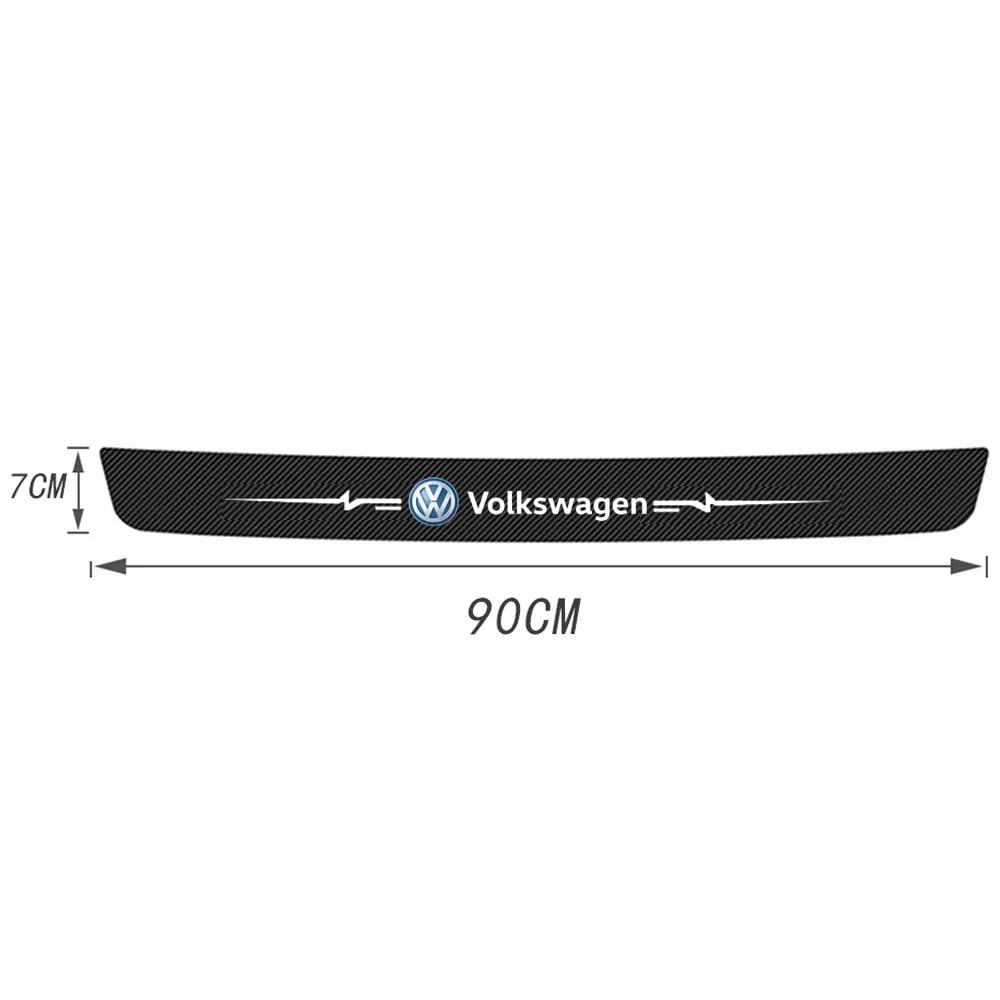T24Car Threshold Stickers Door Sill Anti-scratch Strip Decals for Volkswagen CC Passat Jetta Beetle Tiguan Touran Sagitar Scirocco