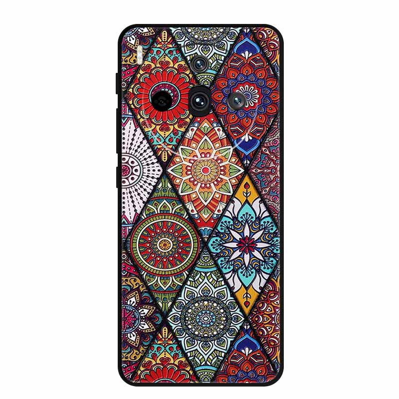 3D Relief Emboss Case For ZTE nubia Z60S Pro Z50s Pro Z70 Z50 Z60 Ultra Blade A75 A73 5G Black Silicone Soft Back Cover Case Bag