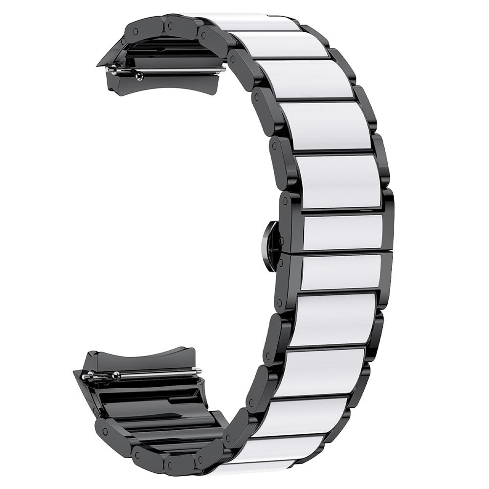 

Для Huawei Watch 5 42мм Ремінець для годинника Нержавіюча сталь Керамікоподібне покриття Наручний ремінець Black