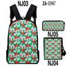 Classic Novelty Peculiar Flamingo 3D Print 3pcs/Set pupil School Bags Laptop Daypack Backpack Inclined shoulder bag Pencil Case