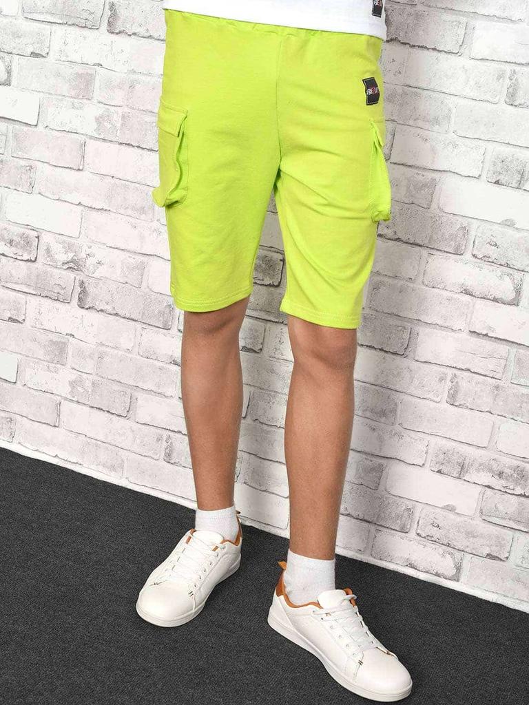 Kids Boys Cargo Fabric Shorts