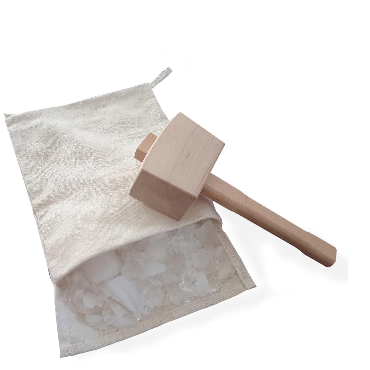 

Ice Mallet and Lewis Bag - Wood Hammer and Canvas Bag for Crushed Ice