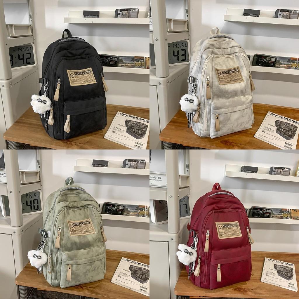 Minimalist Student Backpack With Nylon Material And Comfortable Arc Straps For High School And College Use