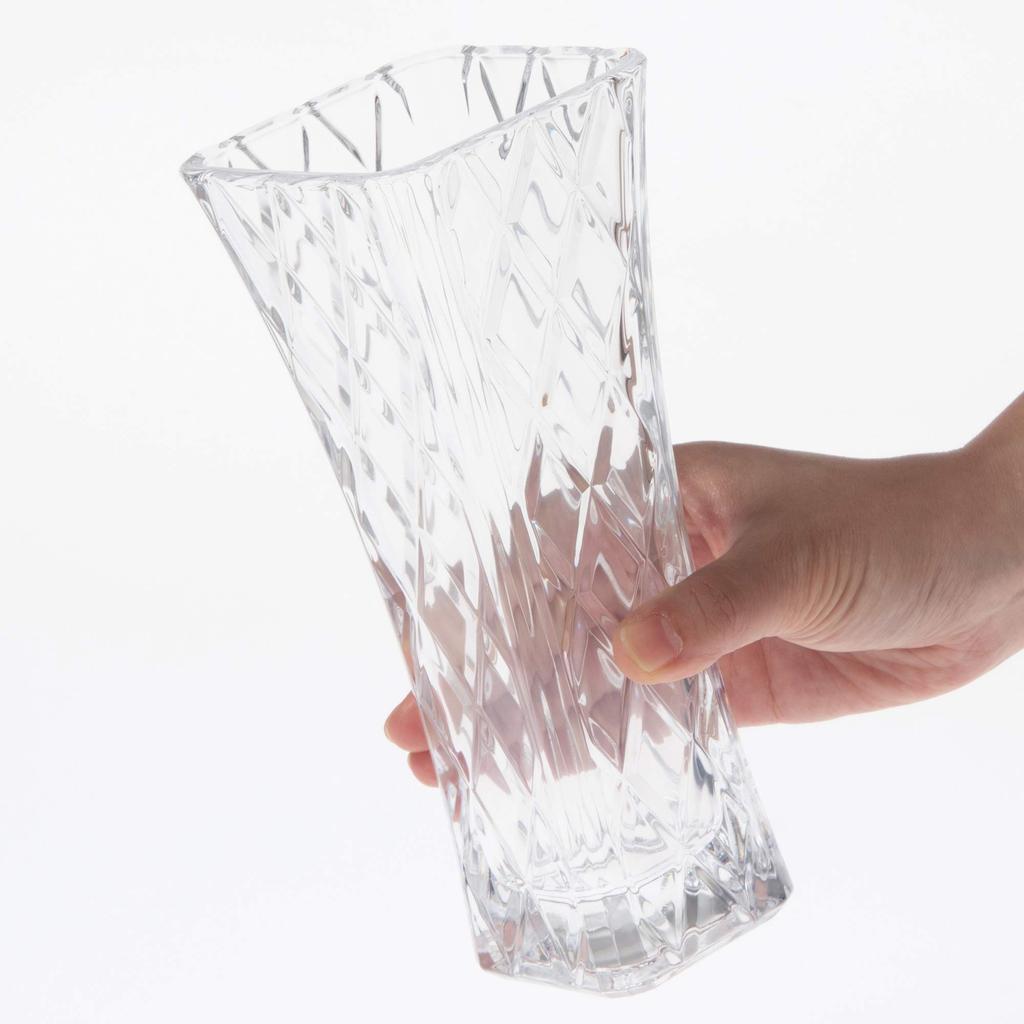 Toyo Sasaki Glass Flower x x Vase, Clear, 20.3 8.5 8.5 cm, Garnish, P-26497-JAN