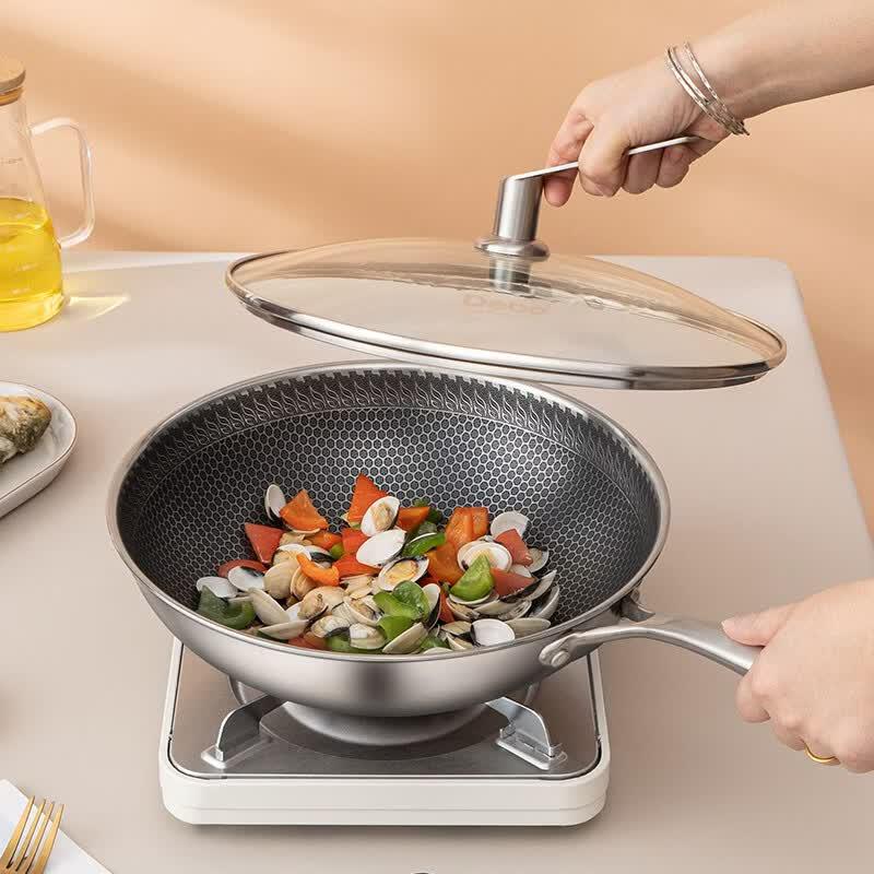 Debo Mario 3.5L Non-Stick Stainless Steel Wok