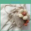 Minimalist Woven Straw Bucket Bag For Women With Drawstring Closure Perfect For Summer Casual Outings