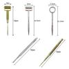 Facial Reflexology Massage Tool Retractable Acupuncture Pen Double Headed Spring Loaded Ear Body Point Probe Acupuncture Roller