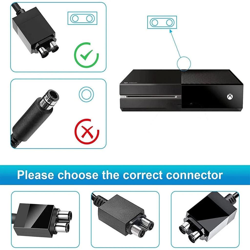 For One Console AC Power Adapter Brick Charger + Plug Power Supply Cord