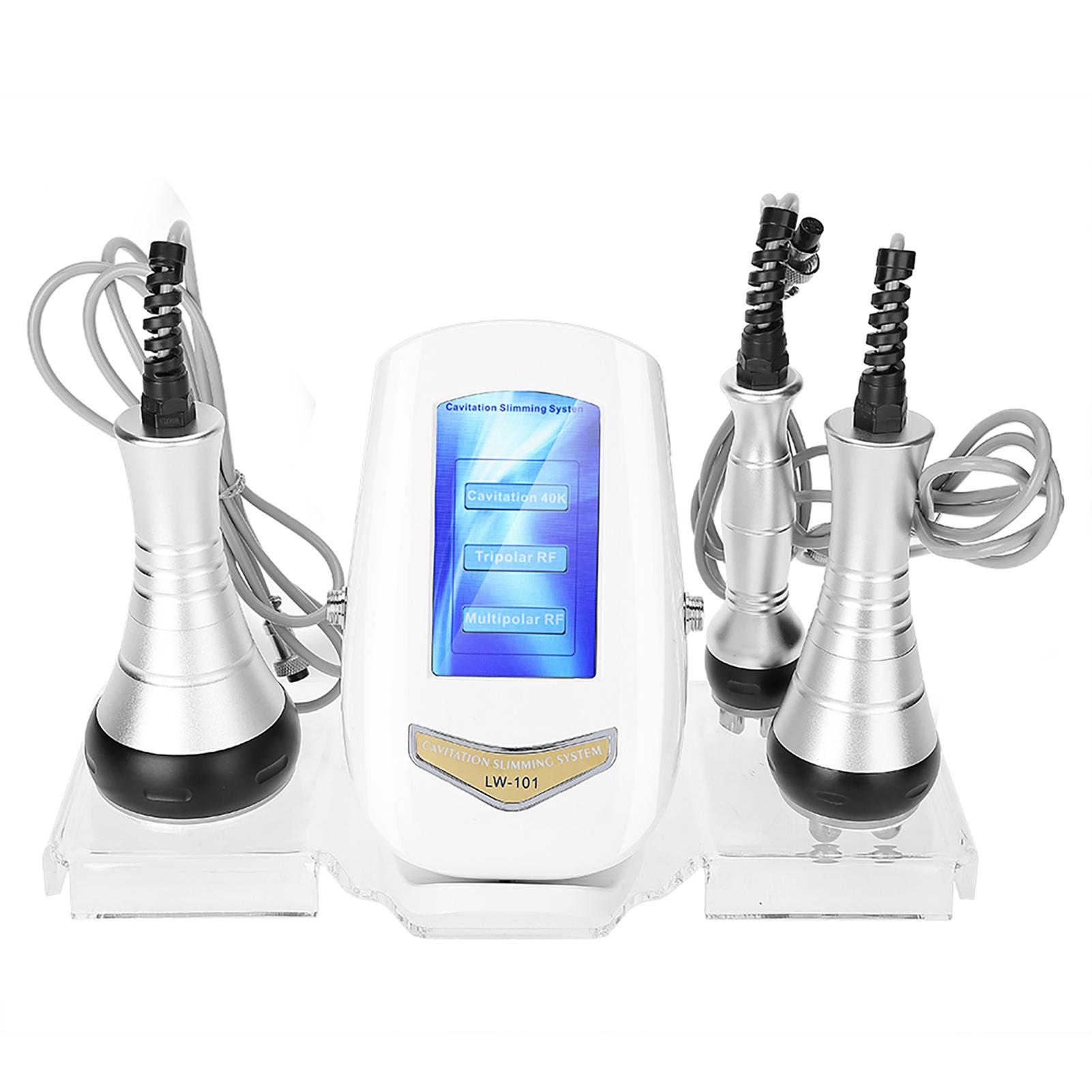 

Радиочастотный многополярный аппарат для струйной обработки жира, машина для похудения и лифтинга кожи, косметическая машина EU Plug чёрный