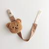 Pacifier Chain Plush Pendant Pacifier Clip Holder Soft Plush Bear Crib Hanging Decorations Infant Pacifier Accessories