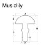 Musiclily Pro Stainless Steel Guitar Fret Wire 24pcs for Ibanez ESP Jackson Electric 2.9mm Guitar/Bass