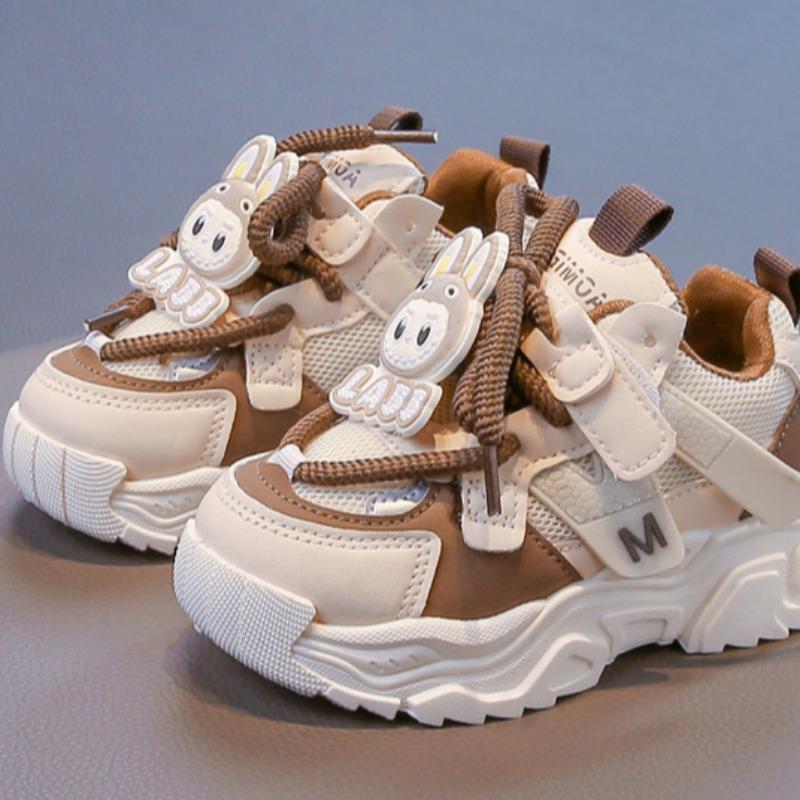 Mädchen Atmungsaktive Sportschuhe Kinder Leder Wasserdichte Freizeitschuhe Jungen Koreanischer Stil Dad Shoes Rutschfeste Laufschuhe