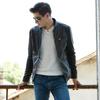 New Fashion Men's Leather Clothing Slim Fit  Handsome  Windproof  Waterproof  Casual Standing Collar PU Leather Jacket