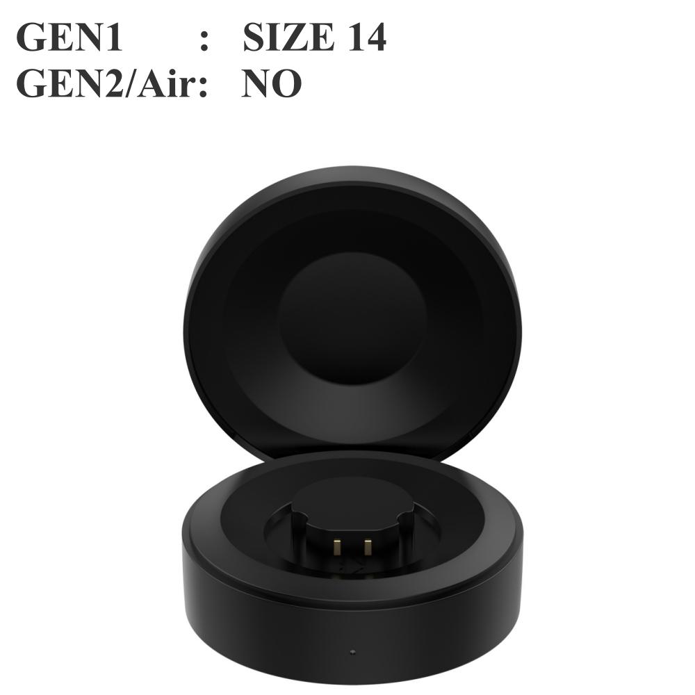 Custodia di Ricarica Portatile da Viaggio per RingConn Smart Ring GEN 1/2/2 Air, Base di Ricarica Wireless con Porta Type-C, Compatibile con Taglie 6-14# (5V)