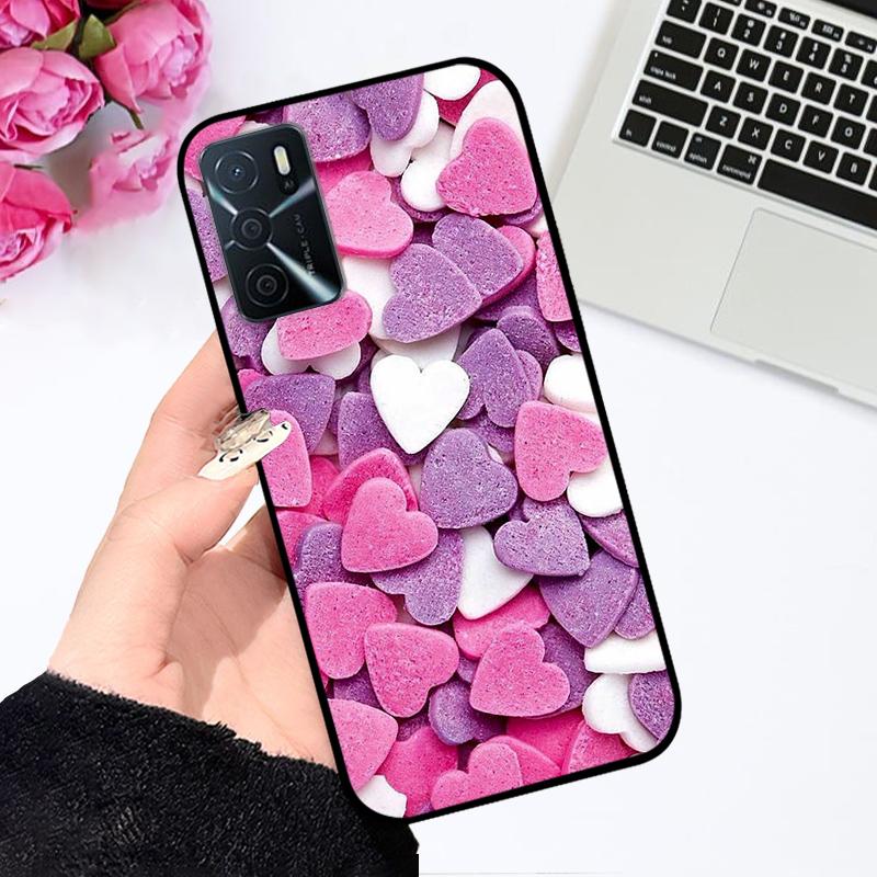 For Oppo A16 A16s 4G Case CPH2269 CPH2271 Fashion Cartoon Shockproof Soft Silicone Phone Cover For OPPO A16s A 16 Coque Bumper