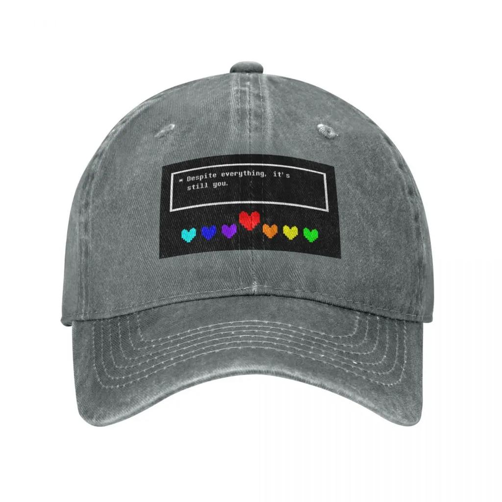 Nonostante tutto, sei ancora tu [Undertale] Berretto da baseball alla moda Cappello da trekking vintage Golf Donna Uomo