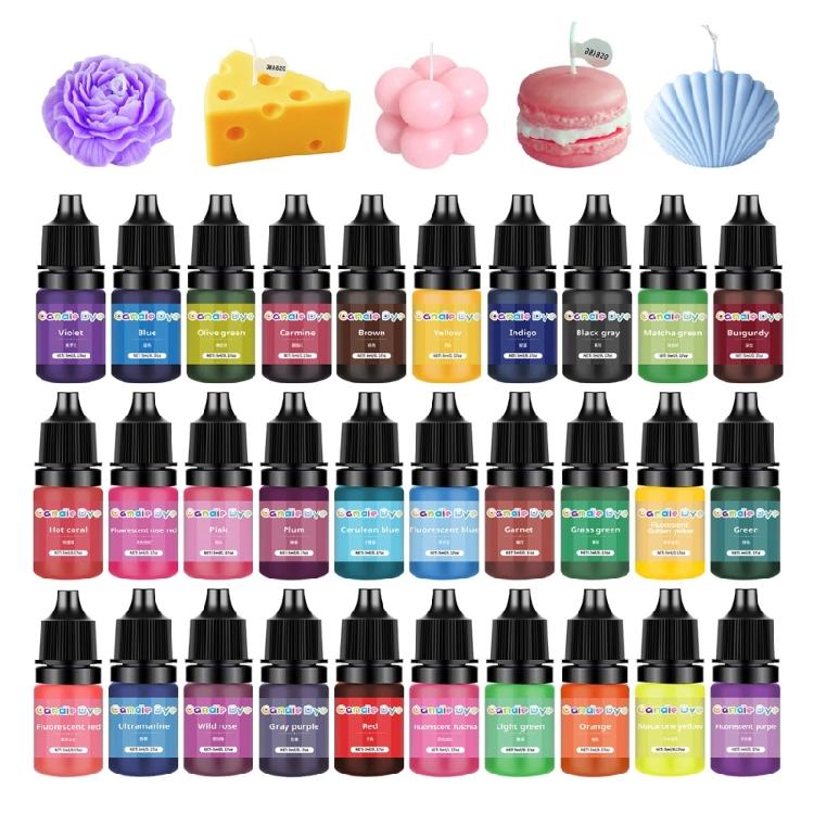 Candle Dyes Kit Colorful Liquid Colorant Pigment Set Candle Making Supplies