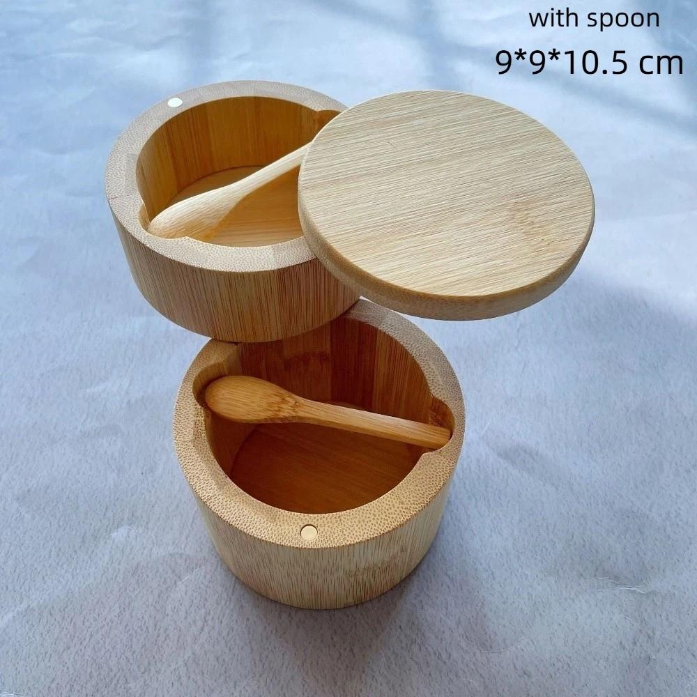 Magnetic Swivel Lid Salt Cellar Rotatable Spice Jar New Pepper Sugar Spice Holder Kitchen