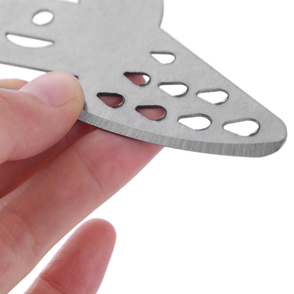 Stainless Steel Grass Trimmer Cutter Heads 3 Teeth Mower Parts Weeding Tool  Lawn Mower Replacement