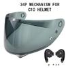 Secure Quick Mounting Helmets Bottom Base Adapter Connector for  C10 Skiing Skateboarding Biking Activity Enthusiasts