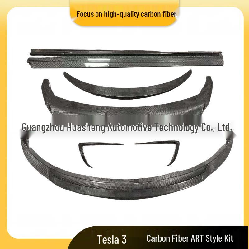 ART Style Carbon Fiber Spoiler & Lip Kit for Tesla Model 3