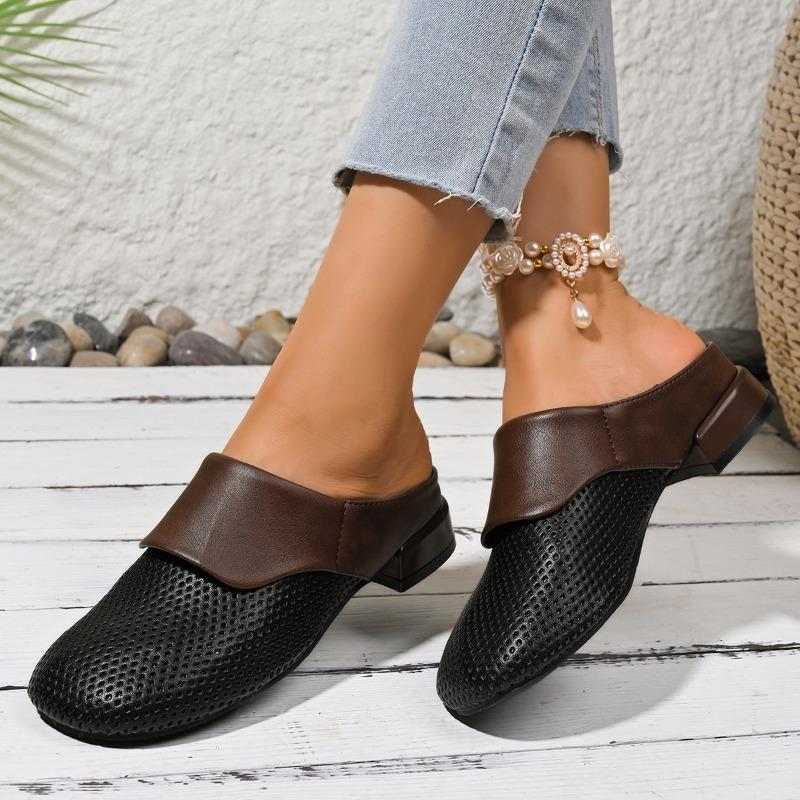 

Большого размера, на низком каблуке, с закрытым носком, женские летние новые сетчатые дышащие сандалии, женские сандалии 42 чёрный