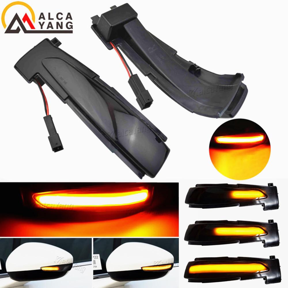 2Pcs Sequential Flashing Lamp for Peugeot 508 SW 2010-2017 LED Dynamic Turn Signal Light for Citroen DS5 C4 Grand Picasso II