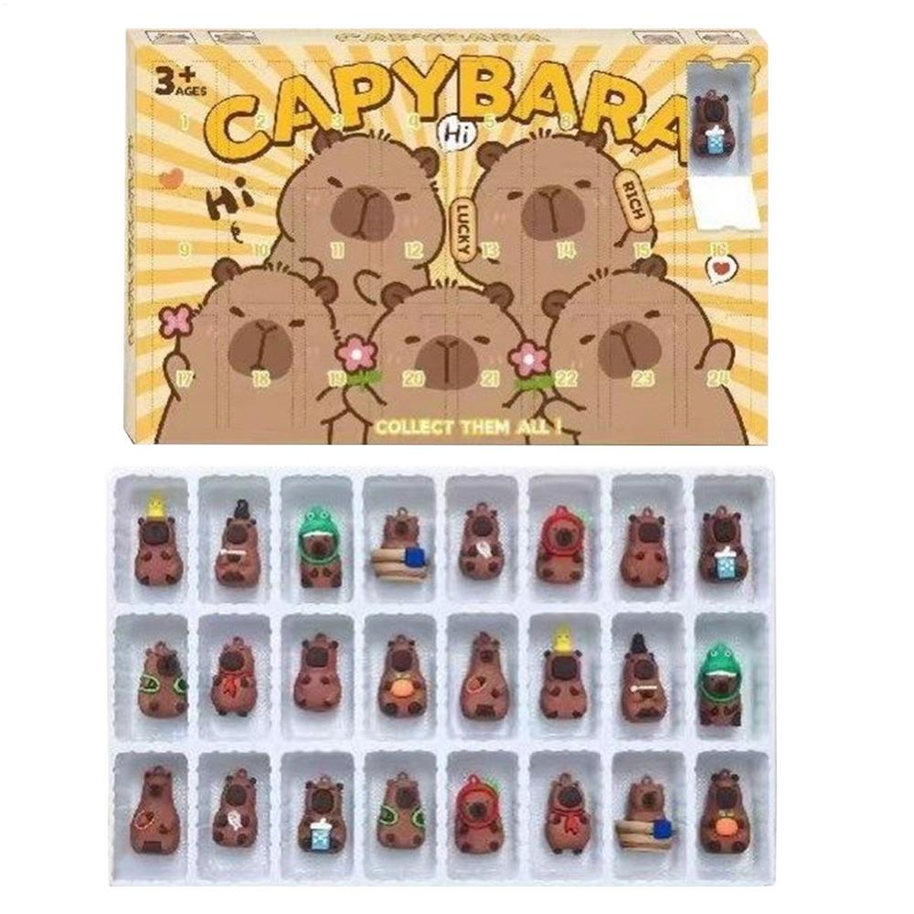 

Capybara Advent Calendar 2025 Christmas Countdown Calendar with 3D Animal Toys Cute Christmas Decor for Kids Animal Lover Gift other