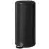 Pedal Kitchen Bin, 30 L, Metal, Soft-Close Lid, Removable Bucket, Black
