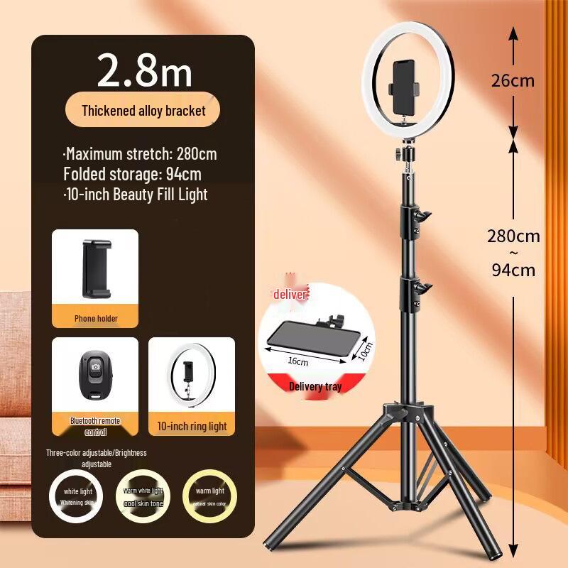 Universal Metal Tripod Stand for Live Streaming & Photography