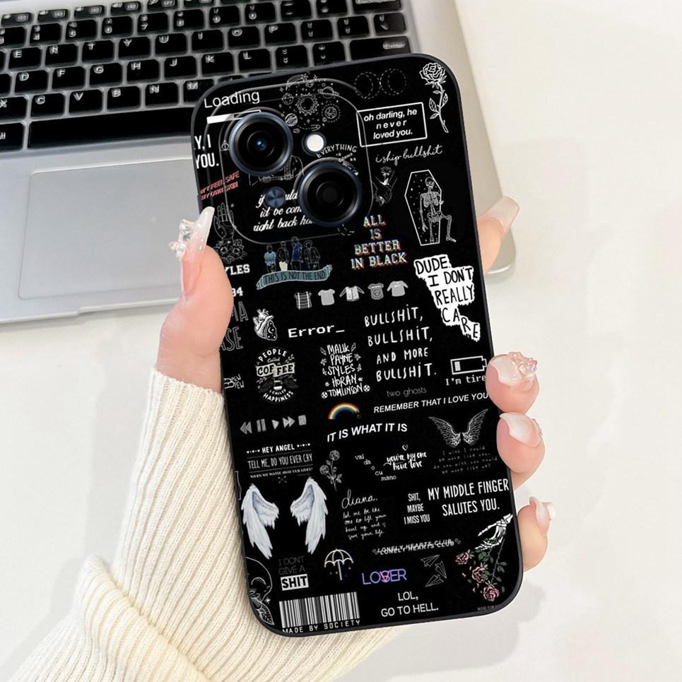 Fashion Back Cover For Tecno Spark GO 2025 Phone Coques Marble Avocado Moon Night Gothic Back Covers For Spark GO 1 Pop 9 Case