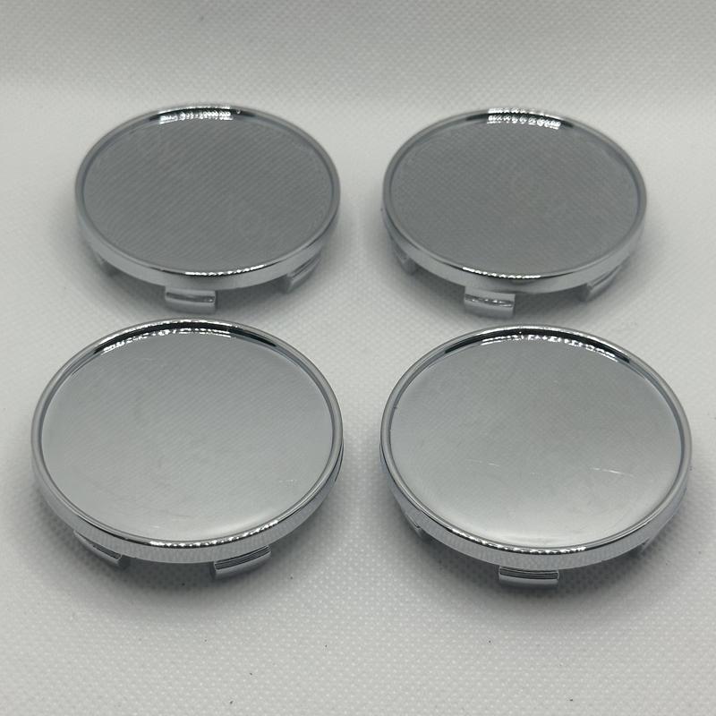4Pcs/Set 54mm Car Wheel Center Hub Caps Wheel Rim Hubcap Black Silver ABS Hubcap Dust-proof Covers Car Modification Accessories