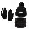 Adorable Baby Animal Hat, Scarf, and Gloves Set for Autumn/Winter with Pom-Pom