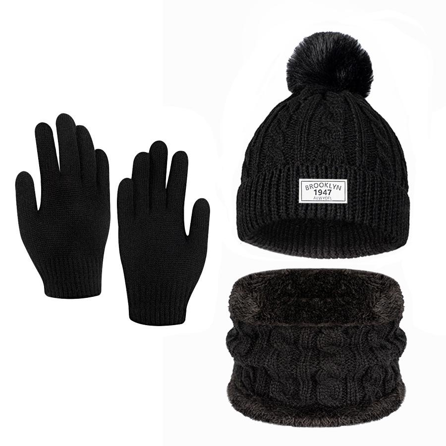 Adorable Baby Animal Hat, Scarf, and Gloves Set for Autumn/Winter with Pom-Pom