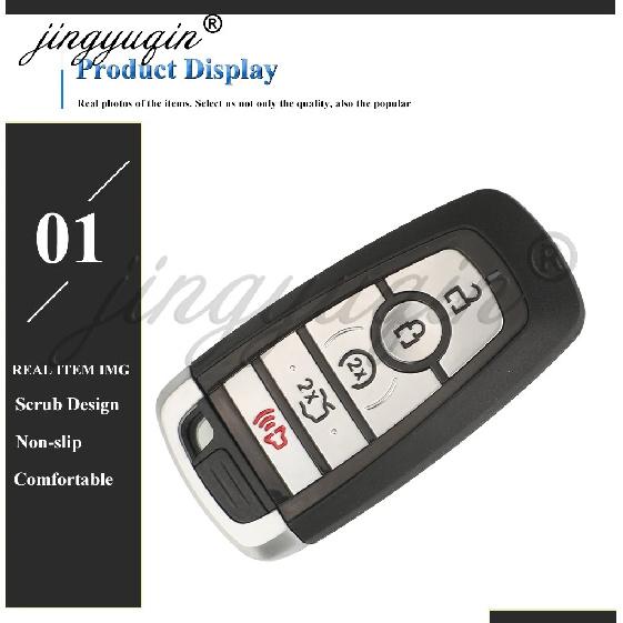 jingyuqin 433.92/434/868/902Mhz Remote Car Key For Ford Edge Explorer Expedition Fusion Mondeo F150 F250 Mustang Smart Keyless
