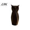Abstract Owl Ornament 3D Printed Figurine, Modern Minimalist Geometric Home Office Statue Statue, Decorative Bird Sculpture for Decoration Animal