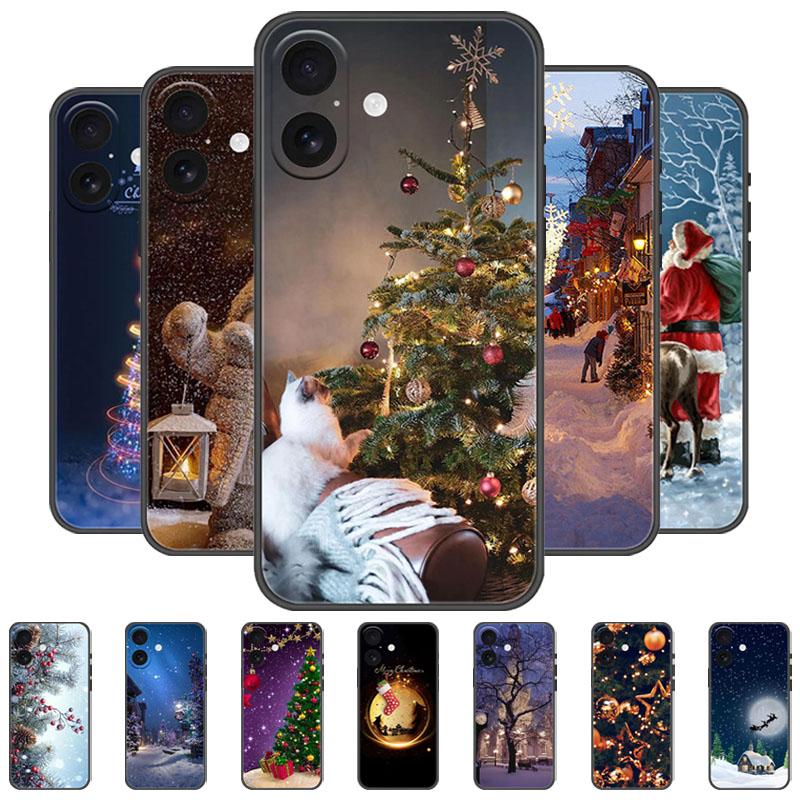For IPhone 17 Pro Max 17Air Case Christmas Painted Funda Soft TPU Silicon Phone Cover For IPhone Air 17 17Pro 17ProMax Case Etui