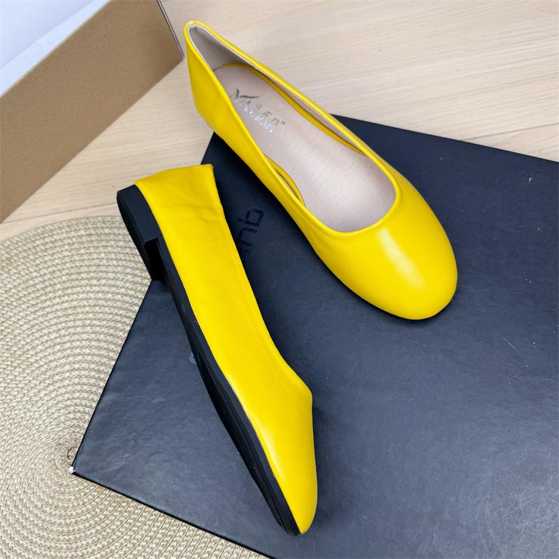 Fashion Flat Shoes for Women 2025 Spring and Autumn Casual Anti Slip Round Toe Simple Plus Size Women's Shoes 41-43  Loafers Women