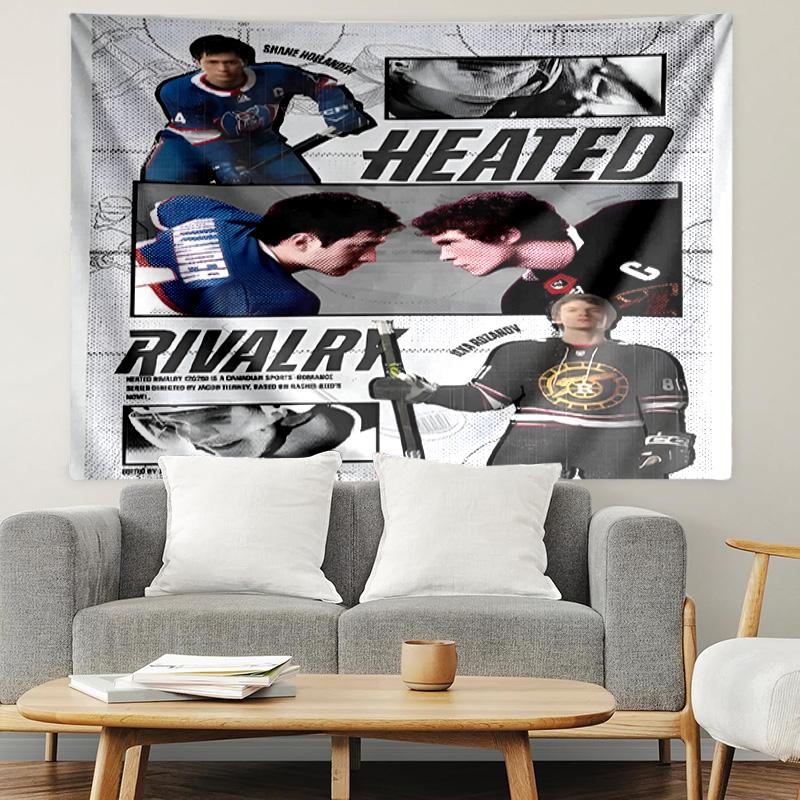 Heated Rivalry Print Tapestry, Lightweight Wall Hanging, for Bedroom, Dorm, Living Room, Home Art Decor, Birthday Christmas Gift for Friends