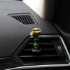 Mini Sunflower Black Cat Figurines Miniatures Home Office Desktop Decoration Car Inner Center Console Ornament Accessories