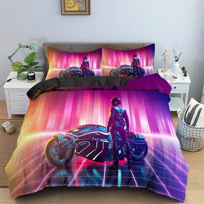 Speelgoedprint Beddengoedset Stippen Bouwstenen Dekbedovertrek Kinderen Jongen Bedovertrek Kleurrijke Stenen Spel Beddengoed Dekbedovertrekset 135X200cm-2pcs
