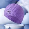 Quick-Drying Children's Swim Cap PU Swimming Hat Swim Accessories Silicone Swimming Cap  Long Hair