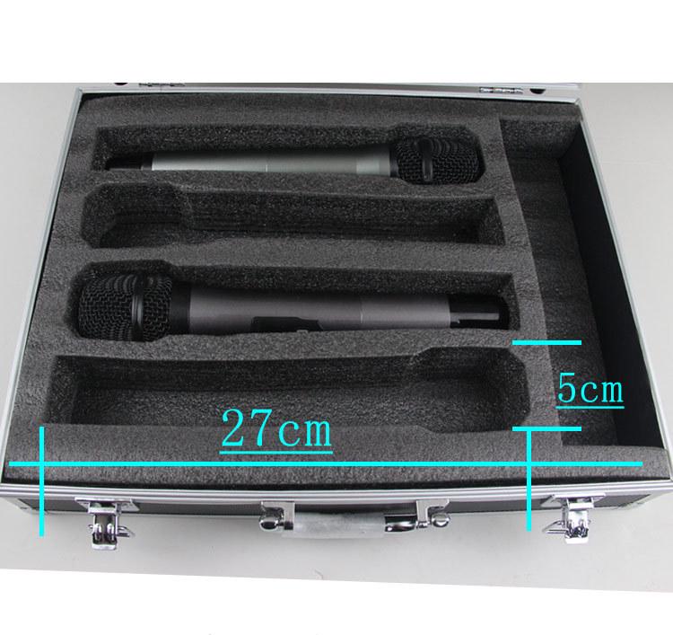 KTV Shockproof Aluminum Handheld Microphone Storage Case