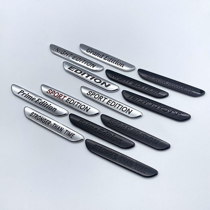 SPORT EDITION NIGHT EDITION Prime Edition Blade Top ABS Emblem for Mercedes Benz Car Fender Side Badge Logo Sticker Glossy Black