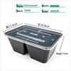 WS Disposable 2-Compartment Plastic Lunch Box