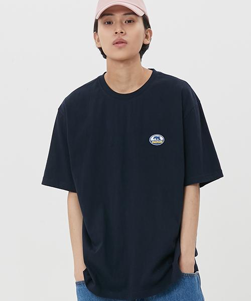Dolphin Wave Apparel Dolphin Silicone Patch T-Shirt Navy/L