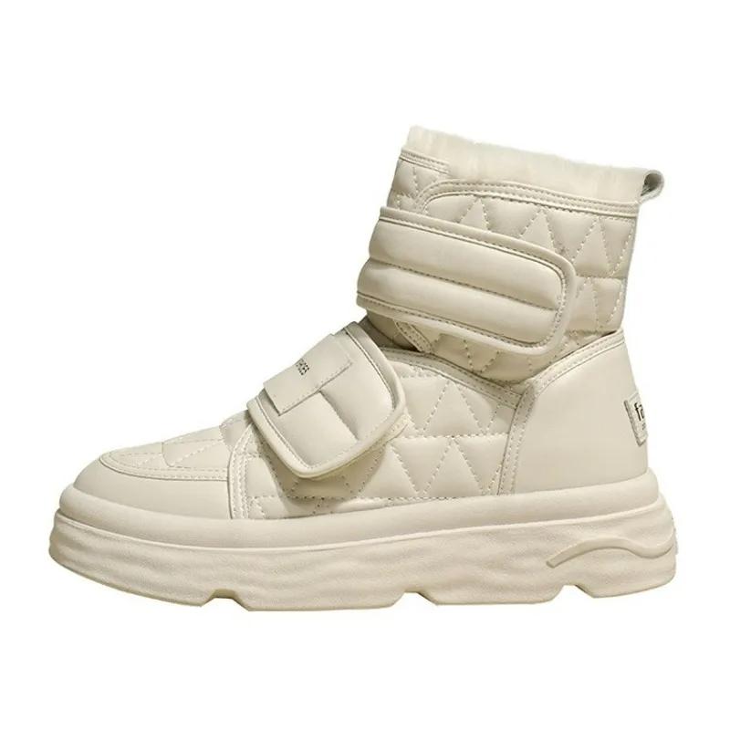 Winter Black Thick High Heel Ankle Boots Women  High quality Keep Warm Fashion Elegant Short Buckle Decoration Leather Boots