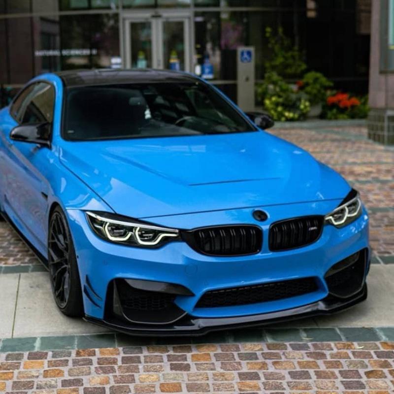 Front Bumper Splitter Lip Spoiler For Bmw F80 F82 F83 M3 M4 V Style 2015-2020 Car Diffuser Bodykits Cover Guard Protector Kits